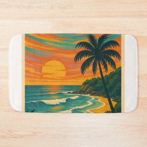 Item preview, Sunshine Coast Australia Beach – Queensland Travel Illustration designed and sold by Places On Earth.