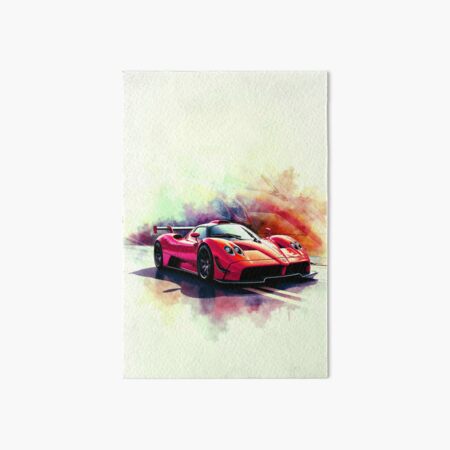 Item preview, Red sports car - Vintage style wall art designed and sold by KLDprods.