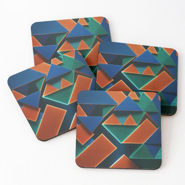 Item preview, Fragmented shapes - compsositions of geometric shapes designed and sold by Dyke Art.