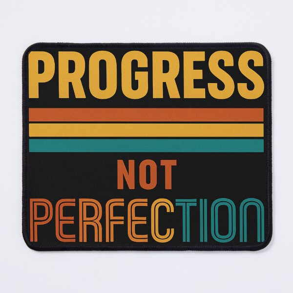 Item preview, Progress Not Perfection – Retro Sunset Motivation Design designed and sold by krasioams.