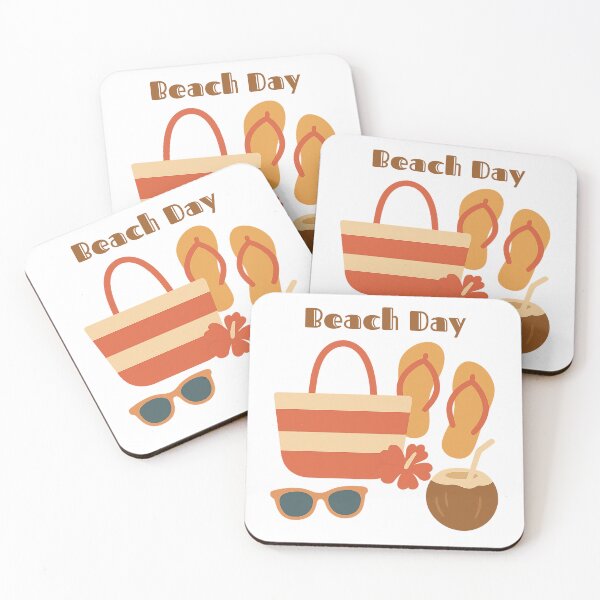 Item preview, Summer Essentials – Retro Beach Accessories Illustration designed and sold by GinColorist.