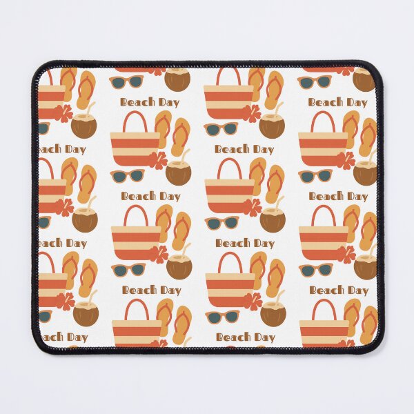 Item preview, Summer Essentials – Retro Beach Accessories Illustration designed and sold by GinColorist.