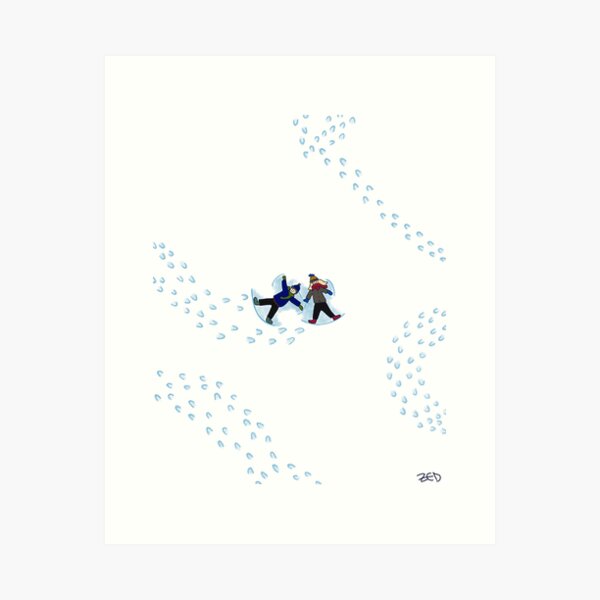 Item preview, Kids Playing in the Snow  designed and sold by zoe-elizabeth07.