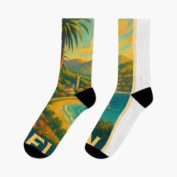 Item preview, Nelson Bay Sailboats and Palms South Island New Zealand designed and sold by Places On Earth.
