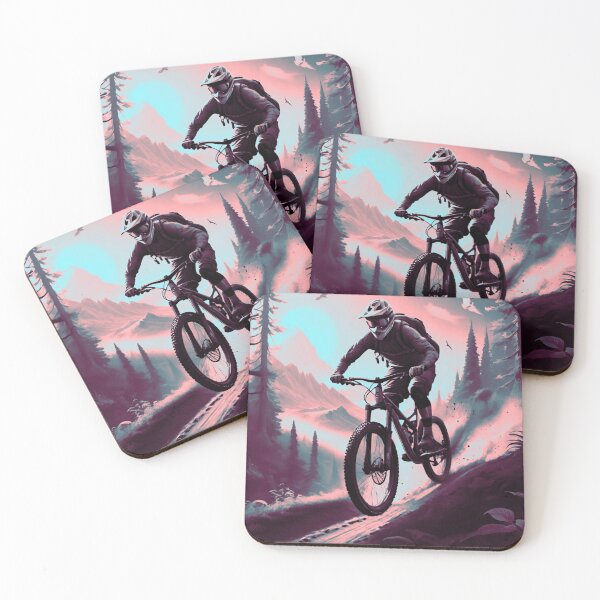 Item preview, Red, Blue & Grey MTB Downhill Domination designed and sold by GrizzlyCollective.