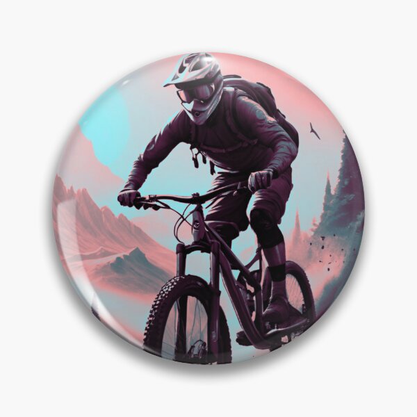 Item preview, Red, Blue & Grey MTB Downhill Domination designed and sold by GrizzlyCollective.