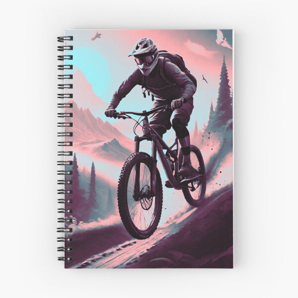 Item preview, Red, Blue & Grey MTB Downhill Domination designed and sold by GrizzlyCollective.