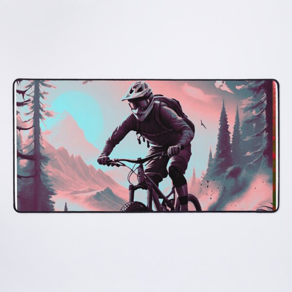 Item preview, Red, Blue & Grey MTB Downhill Domination designed and sold by GrizzlyCollective.