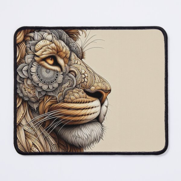 Item preview, Lion Head Mandala Design – Majestic AI Artwork for Clothing, Accessories & Bold Animal-Inspired Fashion Statements designed and sold by knalpot-design.