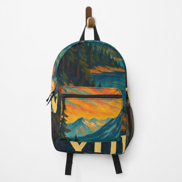 Item preview, Yukon Territory Mountains and Fiery Sky Over Lake Canada designed and sold by Places On Earth.