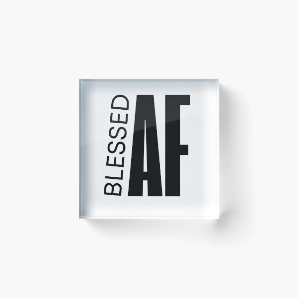 Item preview, Blessed AF Minimalist Bold Black Text Design designed and sold by ClassicAF.