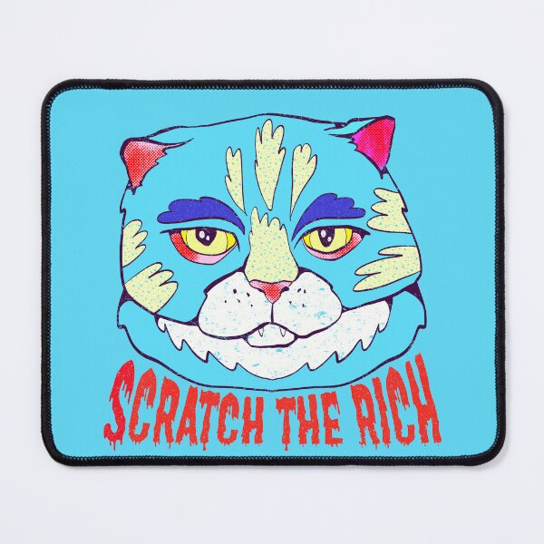 Item preview, scratch the rich blue cat  designed and sold by crestfallenmermaid.