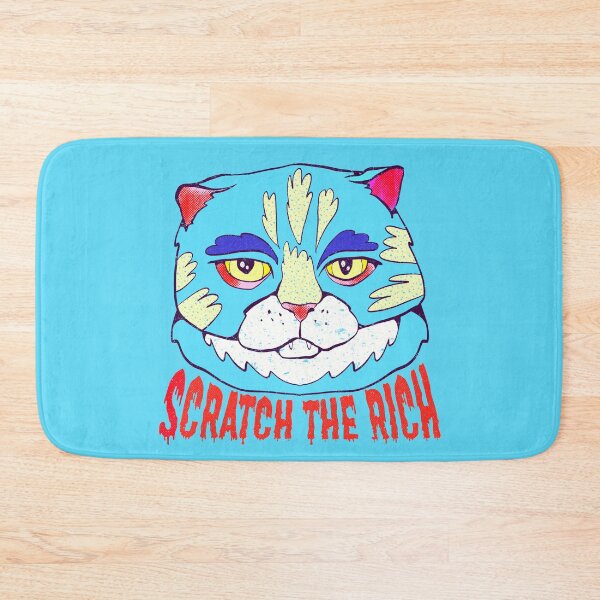 Item preview, scratch the rich blue cat  designed and sold by crestfallenmermaid.