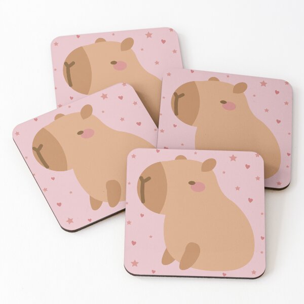 Item preview, Capybara and stars Cute kawaii capybaras designed and sold by Denisse diseno.