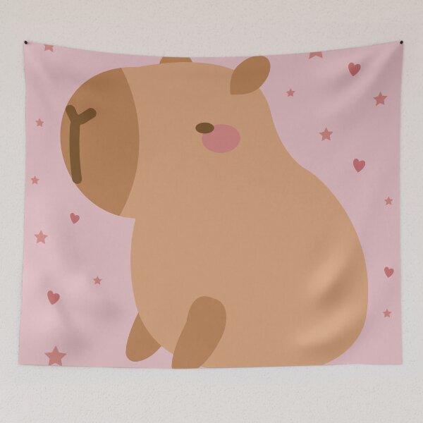 Item preview, Capybara and stars Cute kawaii capybaras designed and sold by Denisse diseno.