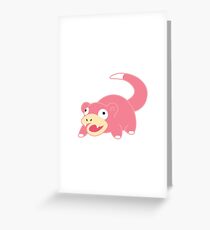 Pokemon - Slowpoke White Greeting Card
