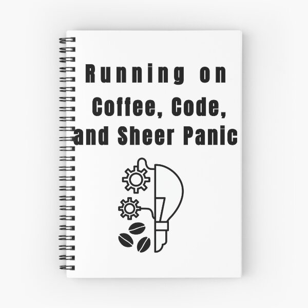 Item preview, Coffee, Code & Panic Engineer T-Shirts designed and sold by AlienTechs.