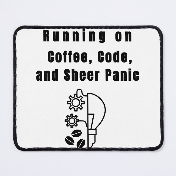 Item preview, Coffee, Code & Panic Engineer T-Shirts designed and sold by AlienTechs.