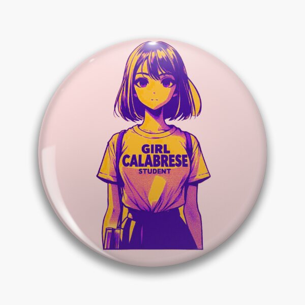 Item preview, Girl Calabrese Manga – Student | Italian Anime-Style Apparel & Accessories anime girlies ragazza di anime art designed and sold by Design by Anthony .