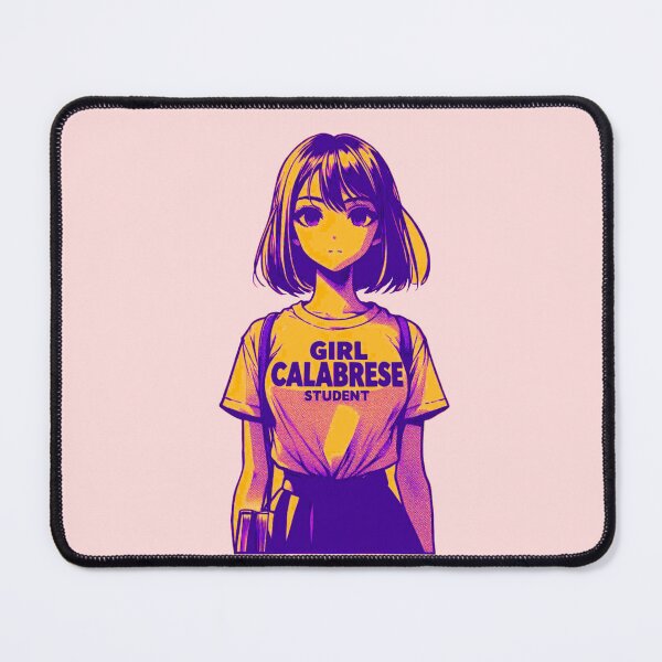 Item preview, Girl Calabrese Manga – Student | Italian Anime-Style Apparel & Accessories anime girlies ragazza di anime art designed and sold by Design by Anthony .