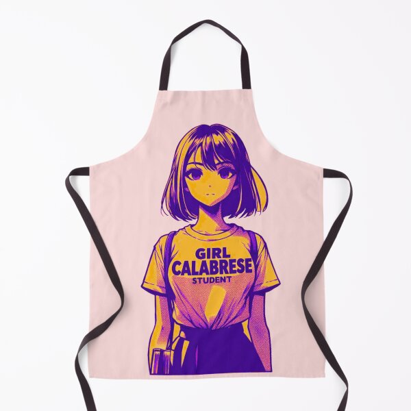 Item preview, Girl Calabrese Manga – Student | Italian Anime-Style Apparel & Accessories anime girlies ragazza di anime art designed and sold by Design by Anthony .