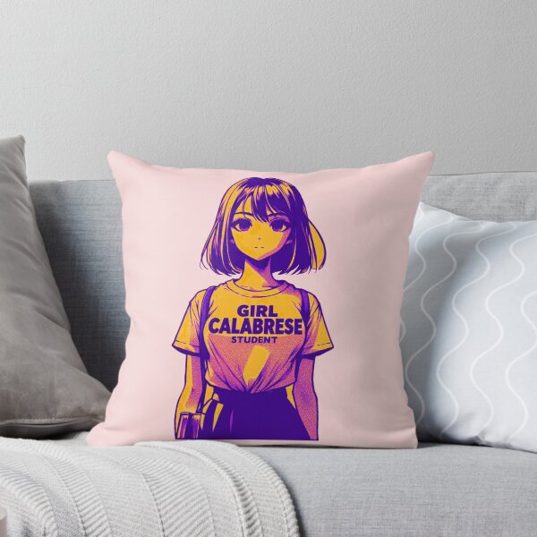 Item preview, Girl Calabrese Manga – Student | Italian Anime-Style Apparel & Accessories anime girlies ragazza di anime art designed and sold by Design by Anthony .