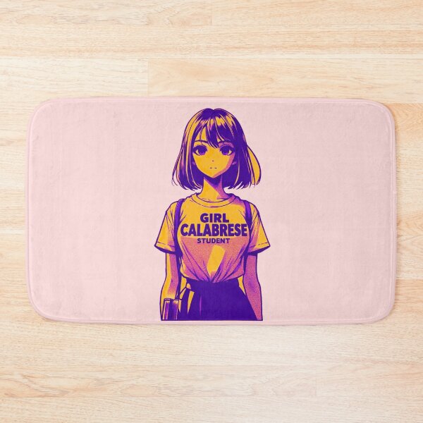 Item preview, Girl Calabrese Manga – Student | Italian Anime-Style Apparel & Accessories anime girlies ragazza di anime art designed and sold by Design by Anthony .