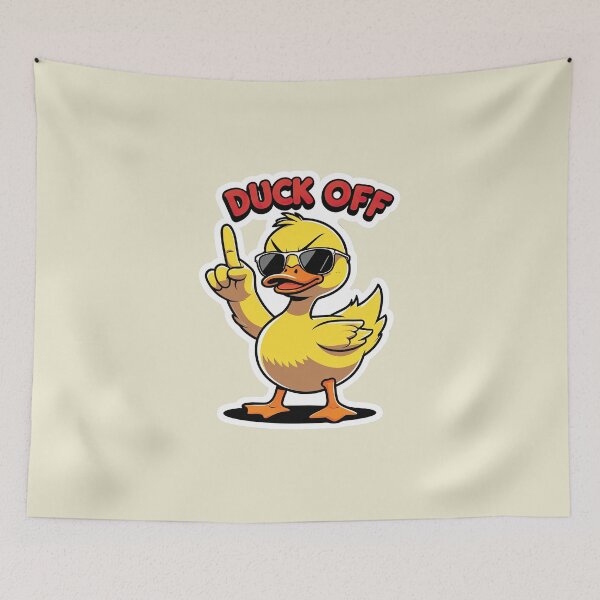 Item preview, Duck Off – Cheeky duck with sunglasses designed and sold by ApriNoeScor.