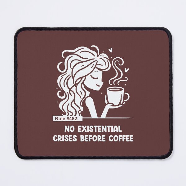 Item preview, Morning Mood: No Deep Thoughts Before Coffee – Fun Coffee Lover designed and sold by Cree8if.