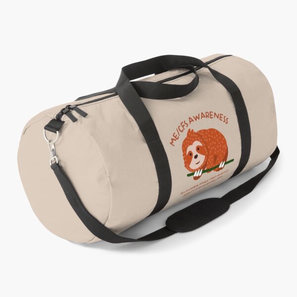 Item preview, ME/CFS AWARENESS - Cute Red Sloth - Dark Text designed and sold by Darling DeDe.