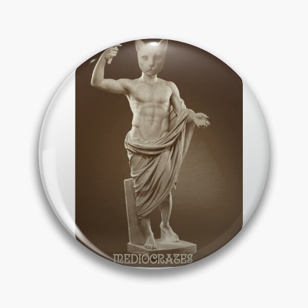 Item preview, Mediocrates the ancient catman Philosopher  designed and sold by JustOkayDesigns.