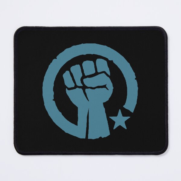 Item preview, Steel Blue Raised Fist - Circled with star designed and sold by Thelittlelord.