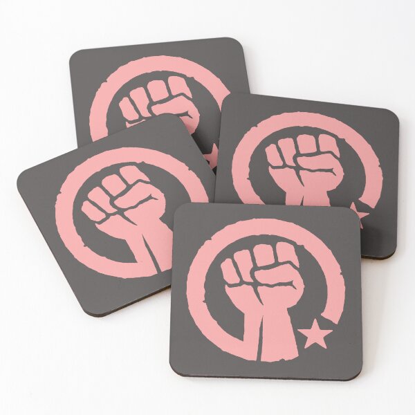 Item preview, Pink Raised Fist  - Circled with star designed and sold by Thelittlelord.