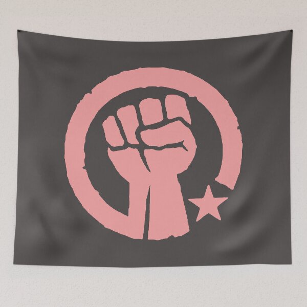 Item preview, Pink Raised Fist - Circled with star designed and sold by Thelittlelord.