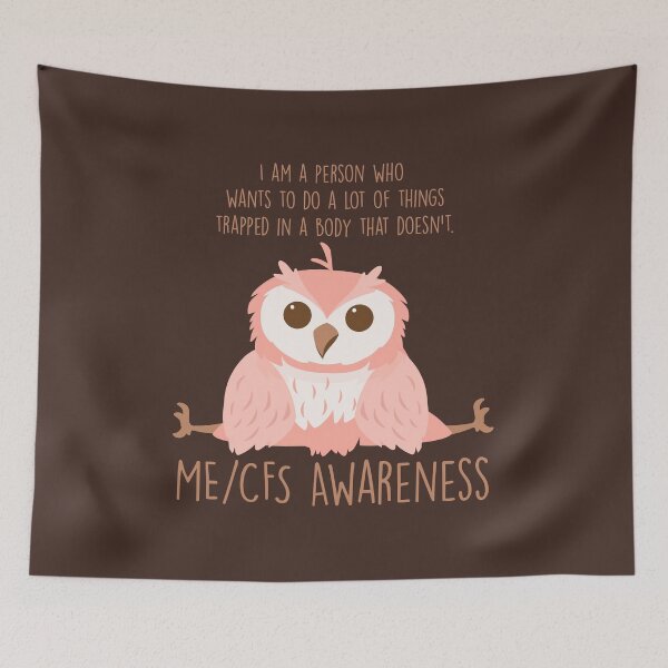 Item preview, ME/CFS AWARENESS - Tired Pink Bird designed and sold by Darling DeDe.