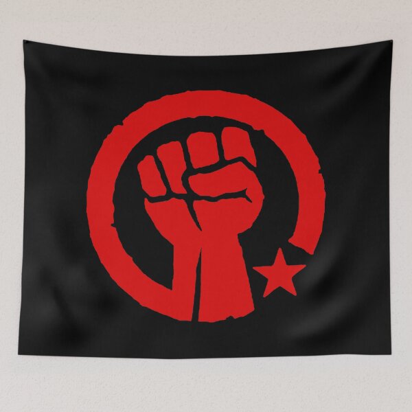 Item preview, RED Raised Fist - Circled with star designed and sold by Thelittlelord.
