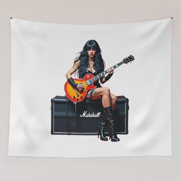 Item preview, “Electric Harmonies: The Guitarist and his Bewitching Riffs” designed and sold by CHRIST5000.