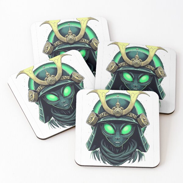 Item preview, Alien Samurai, Unique Sci-Fi Art, Cool Graphic designed and sold by fenrirwulf68.
