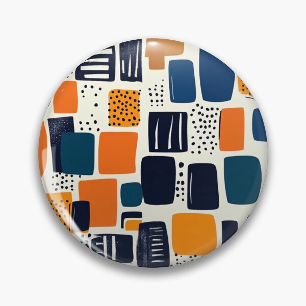 Item preview, Mid-Century Modern Abstract Pattern – Retro Geometric Blocks designed and sold by Patricks-Art.