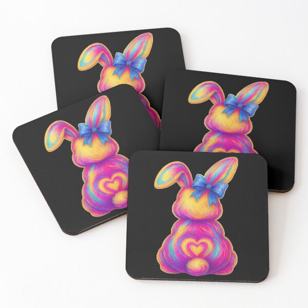 Item preview, Colorful Glitter Brushstroke Bunny Easter designed and sold by ivotee.