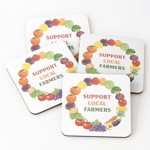 Item preview, Support Local Farmers designed and sold by Jodoillustration.