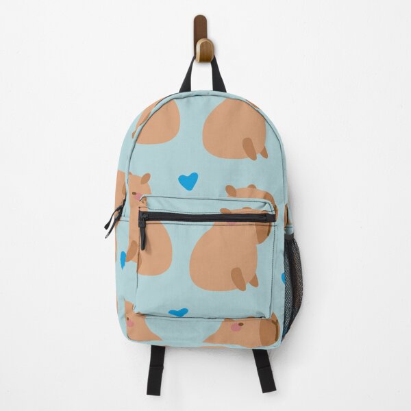 Item preview, Capybaras and hearts Cute kawaii capybara pattern designed and sold by Denisse diseno.