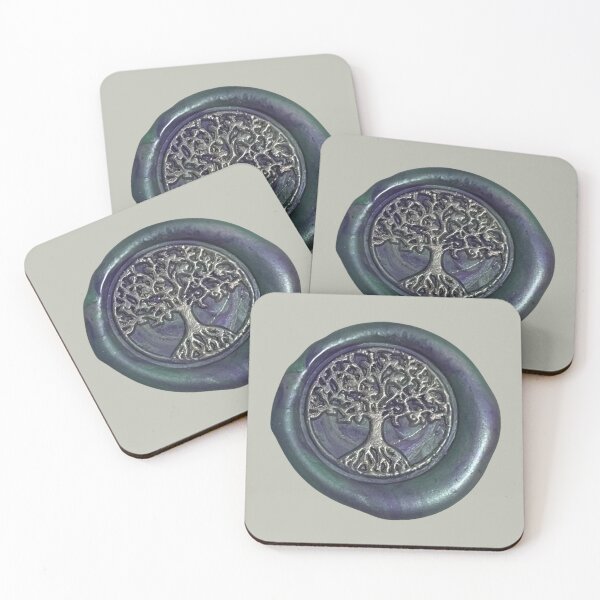Item preview, Wax Seal - Tree, purple/teal designed and sold by Elinda96.