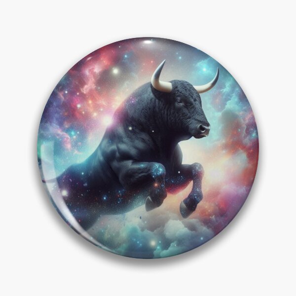 Item preview, Black bull running in the space designed and sold by Dogandesighn.