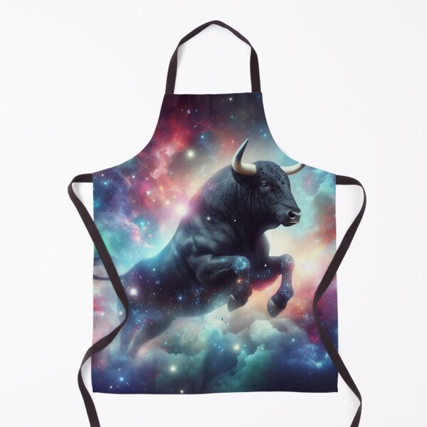 Item preview, Black bull running in the space designed and sold by Dogandesighn.