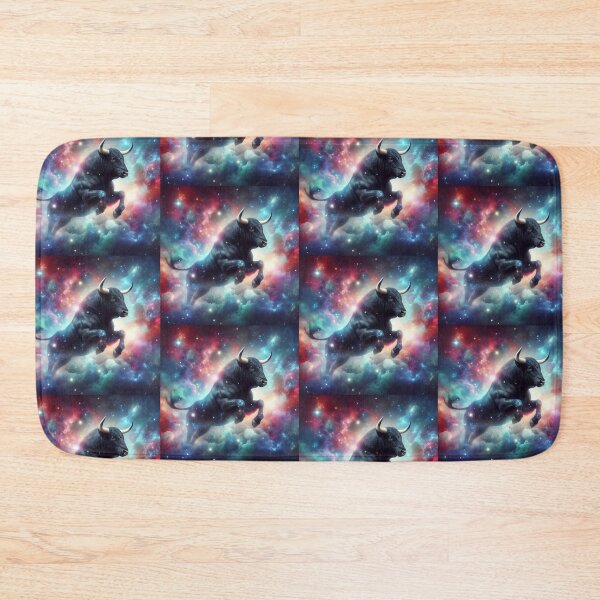 Item preview, Black bull running in the space designed and sold by Dogandesighn.