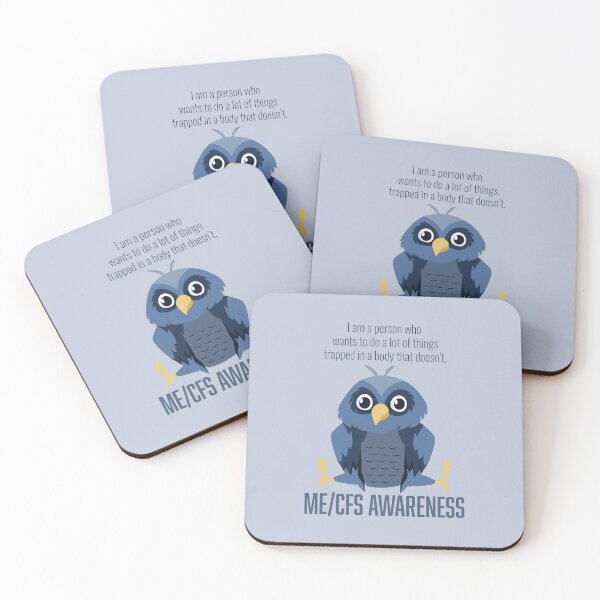 Item preview, ME/CFS AWARENESS - Tired Blue Bird designed and sold by Darling DeDe.