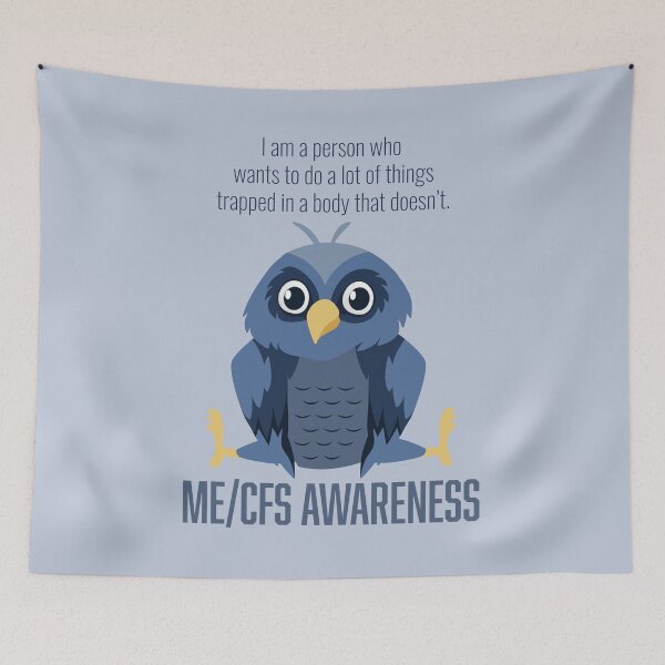 Item preview, ME/CFS AWARENESS - Tired Blue Bird designed and sold by Darling DeDe.