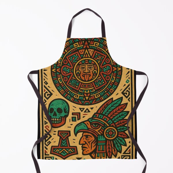 Item preview, Aztec Sun Stone Tribal Design – Ancient Mesoamerican Art designed and sold by Runes & Embers .