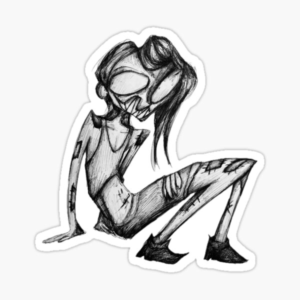 Item preview, Cool Girl Sitting Down designed and sold by CDs Cartoons.